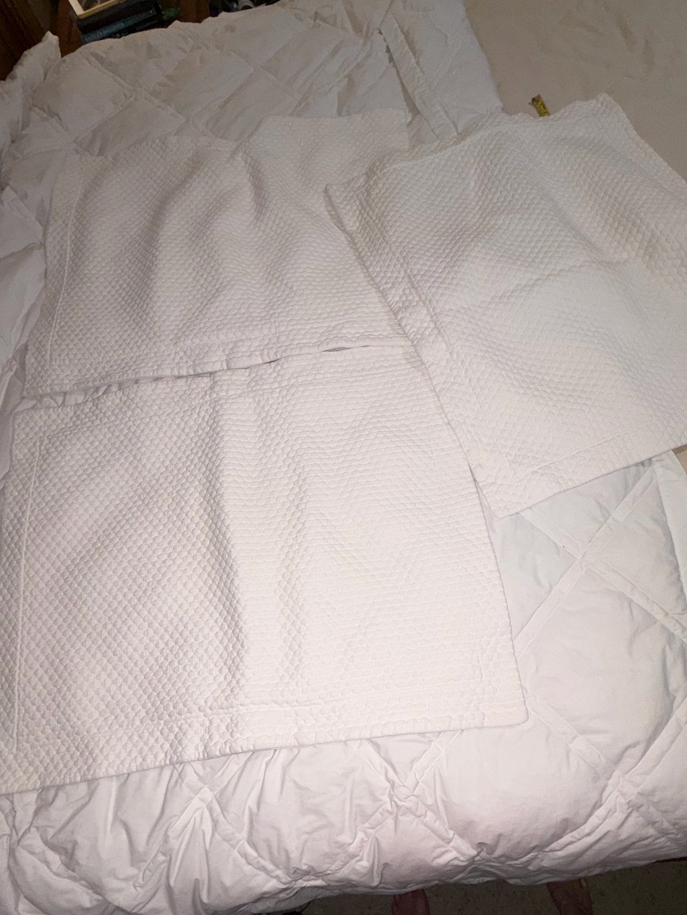 Like new Set of 3 LLBean organic Cotton Shams